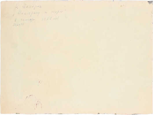 Назаров Константин Борисович. Навстречу к морю 